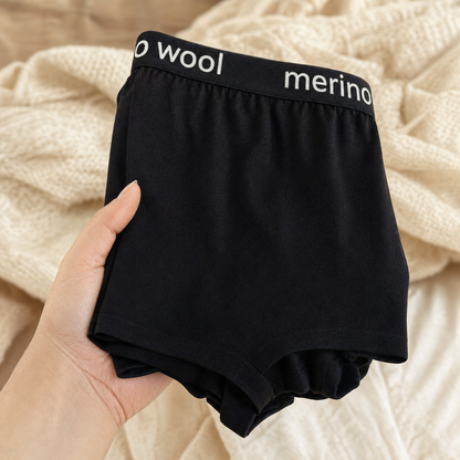 Bare Quiet merino underwear held in hand
