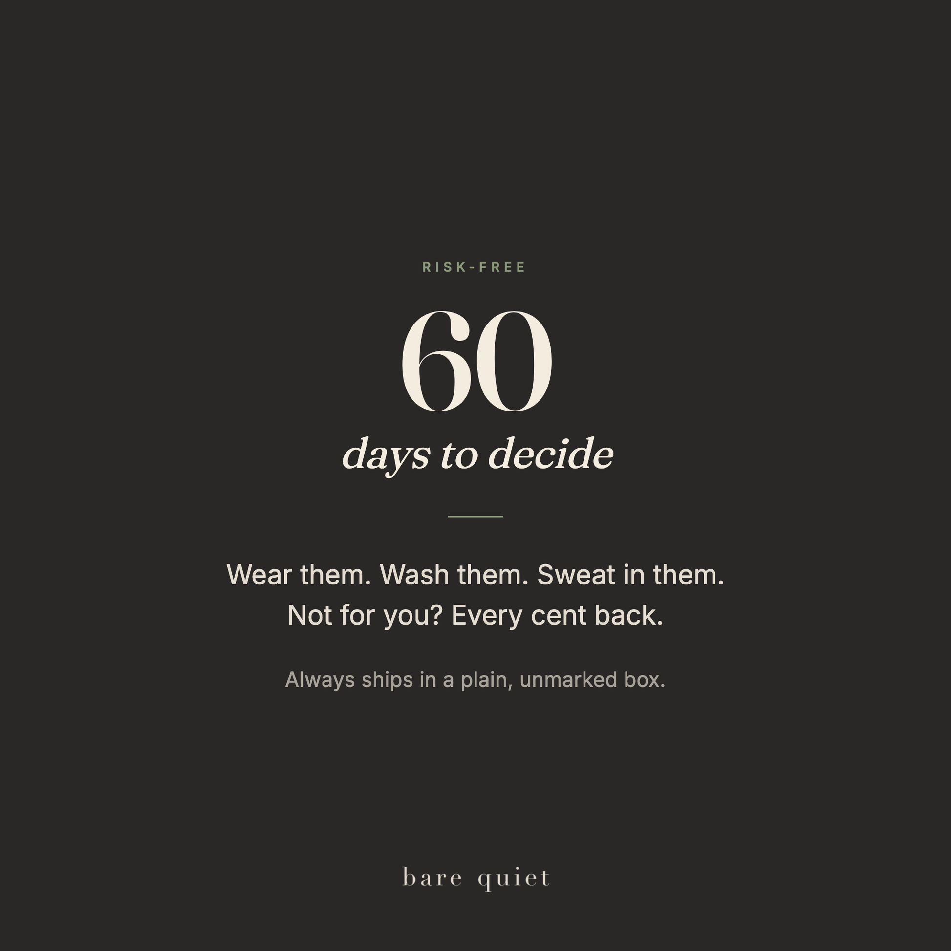 60-day worn return guarantee